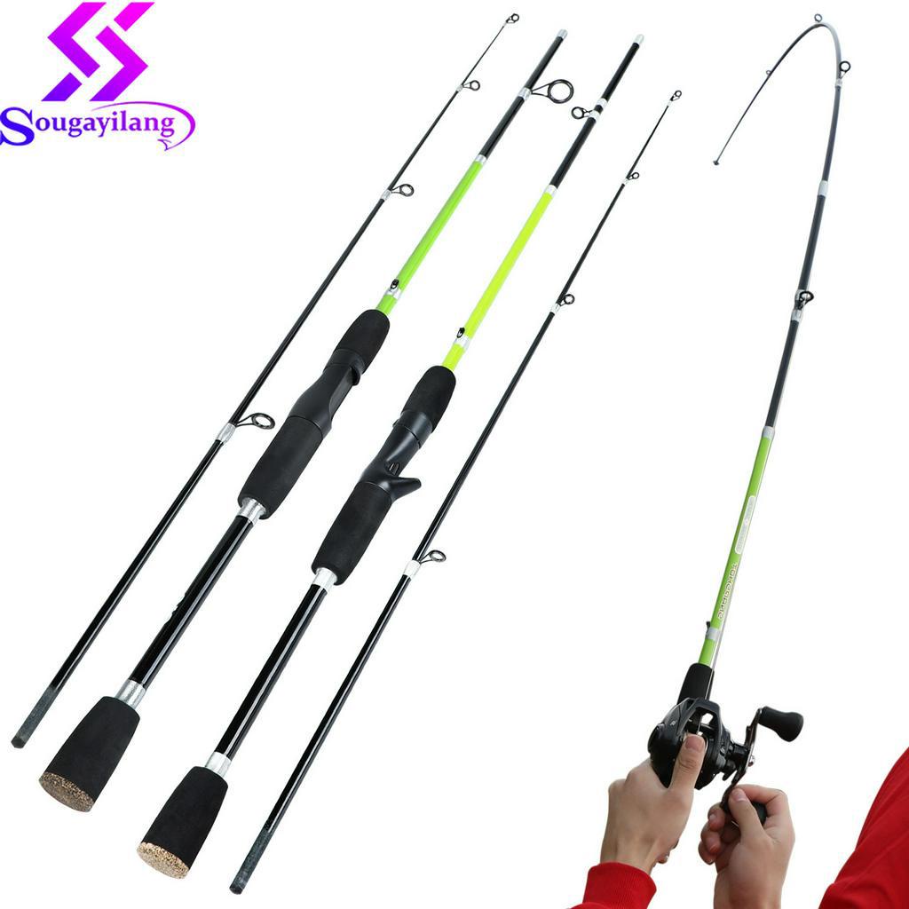 Sougayilang 1.7M Casting Spinning Fishing Rod M Power EVA Handle Glass ...