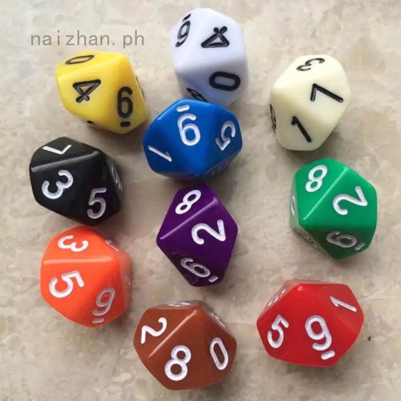 Naizhan 10 Sided Dice D10 Role Playing Game Dungeons Dragons D D Trpg Game Dice Shopee Philippines