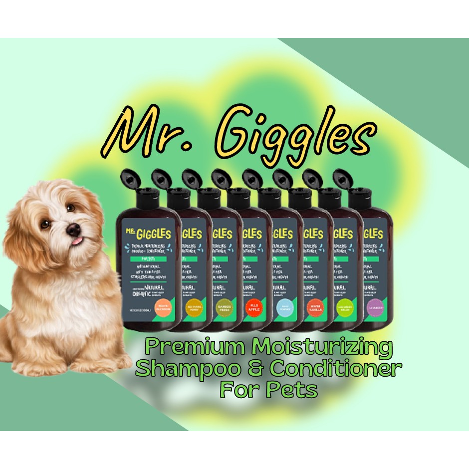 Mr.Giggles AntiTick & Flea Dog Shampoo and Conditioner 1L Shopee