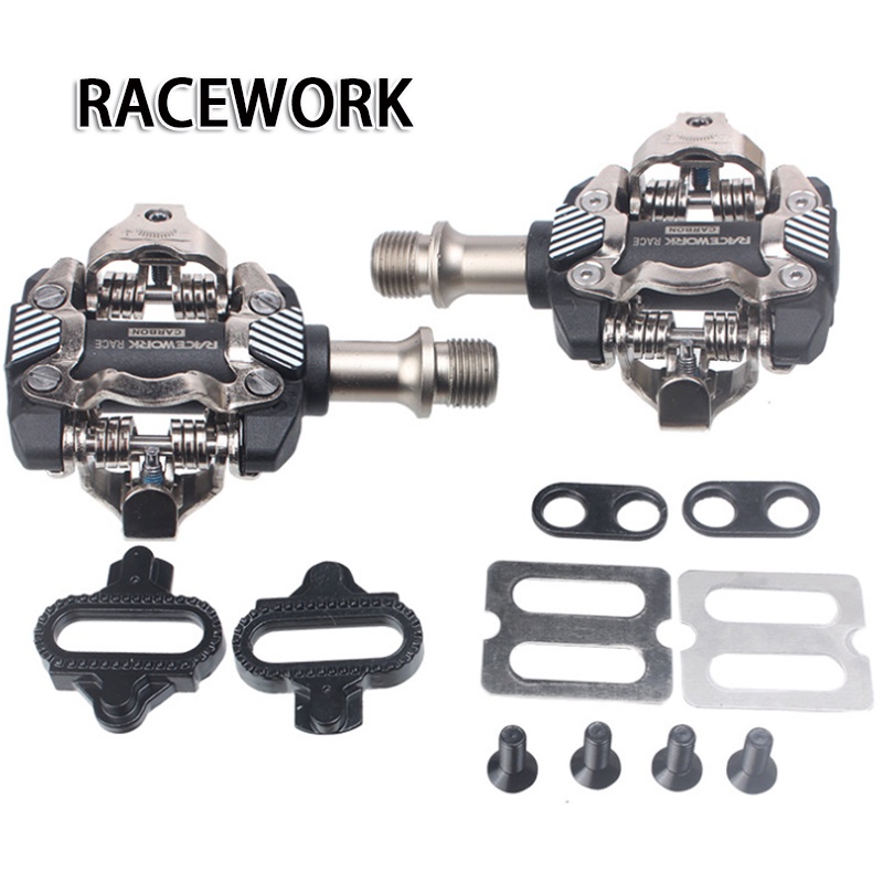 Racework Mtb Cleats Pedal X-m8100 Self-locking Spd Bike Clipless Pedals 