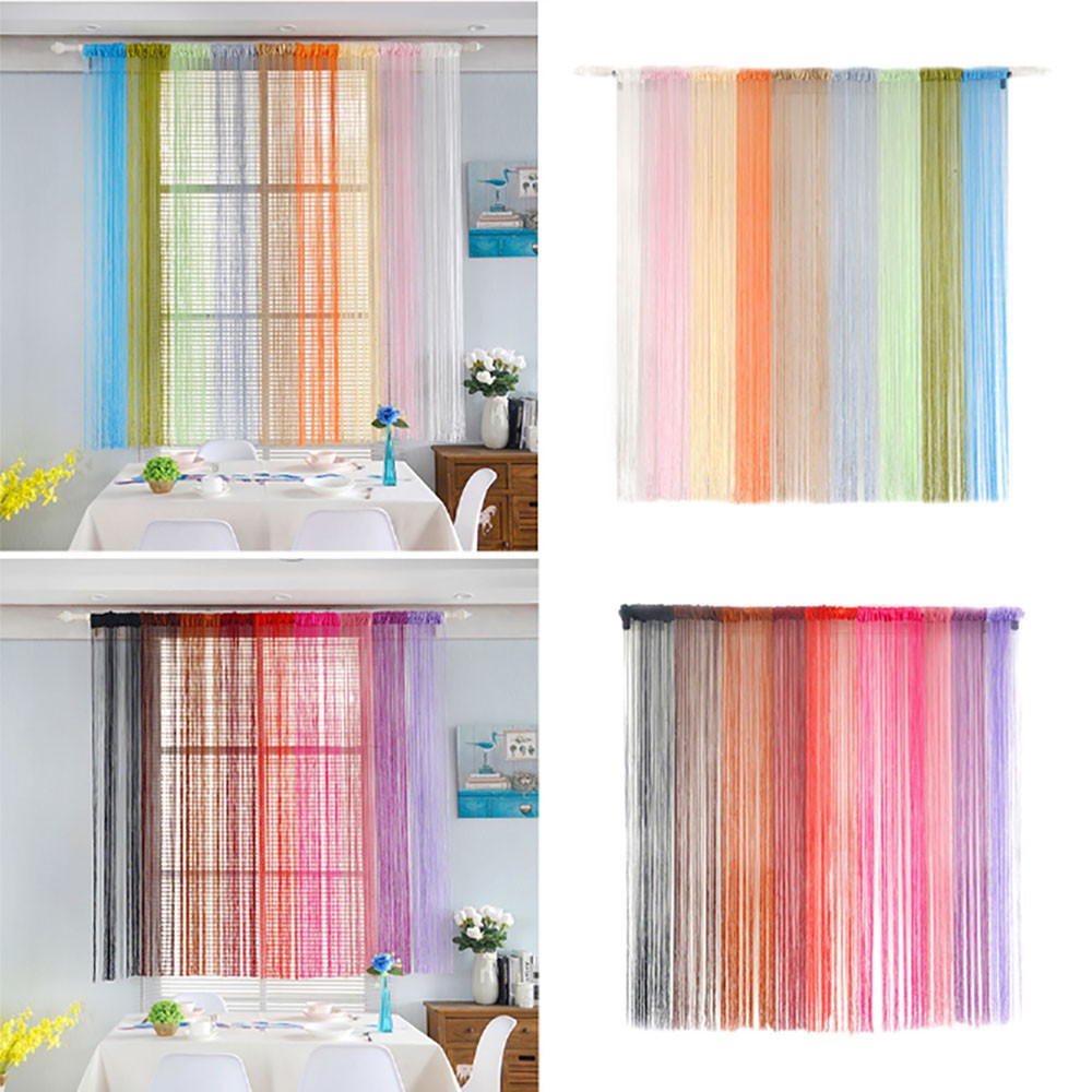 Wo String Curtains Patio Door Fly Screen Room Divider Door