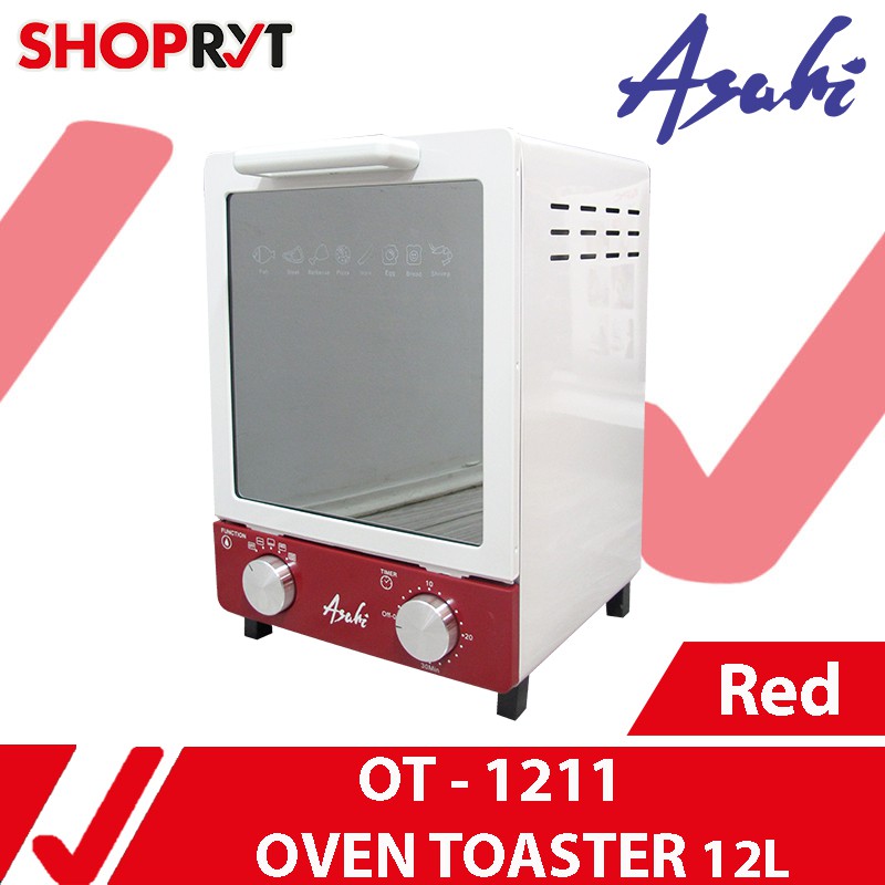 Asahi OT1211 Oven Toaster 12L RED Shopee Philippines