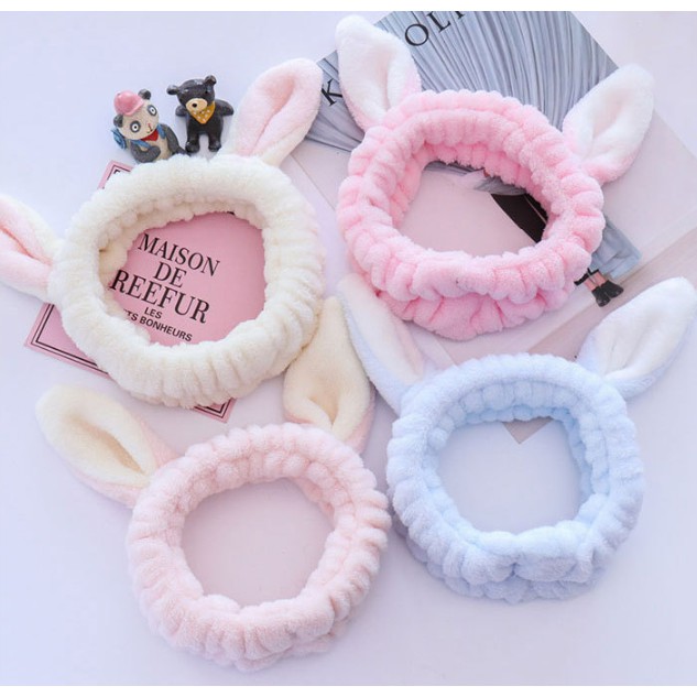 Rabbit Cute Hair Band Face Wash Cleansing Headband Shopee Philippines