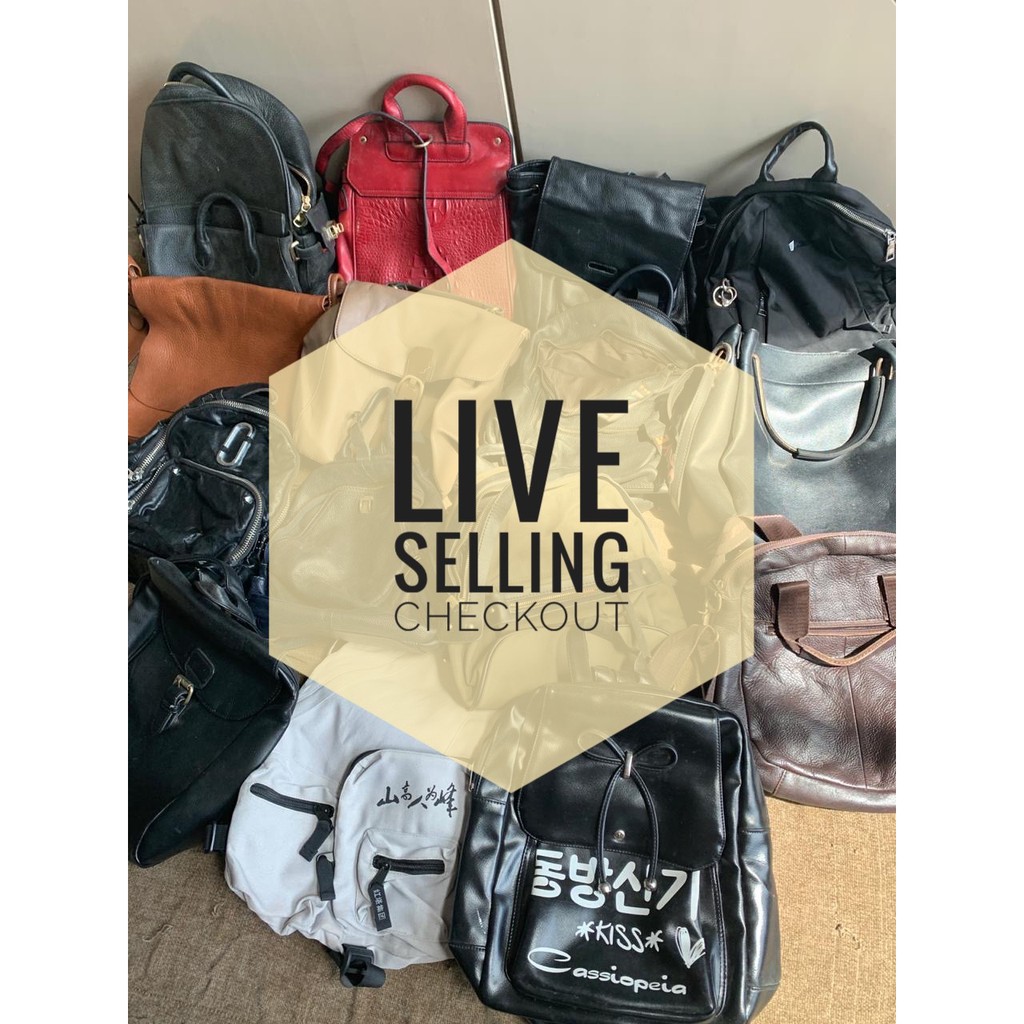 PRELOVED BAG FROM JAPAN KOREA LIVE SELLING CHECKOUT | Shopee Philippines