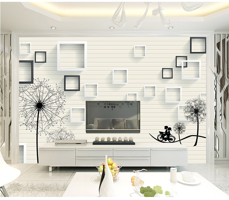 αへNordic TV background wall wallpaper 5D simple modern living room bedroom  decoration mural seamless | Shopee Philippines
