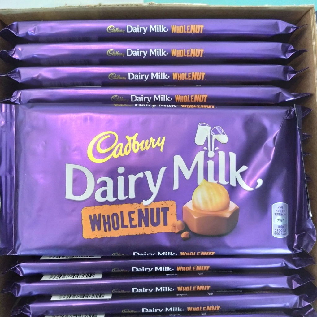 Cadbury Dairy Milk Wholenut 200g | Shopee Philippines