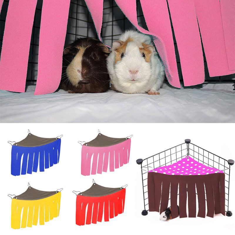 Handmade Fleece 3-Way Small Animal Tunnel Collapsible Pet Play Toy Tunnel Tube for Dwarf Rabbit Hamster Guinea Pig Toys Chinchilla Sugar Glider Hedgehog Hideout Cave 