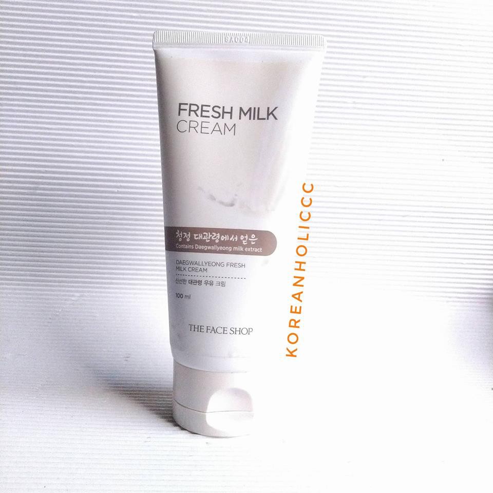 The Face Shop Daegwallyeong Fresh Milk Cream (100ml) Shopee Philippines