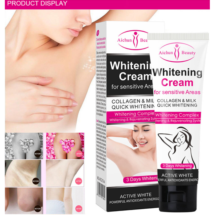 under arms and under legs whitening cream