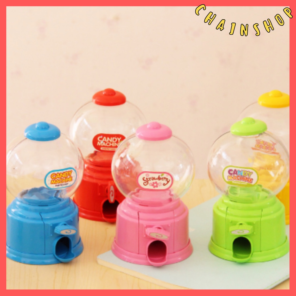Mini Candy Machine Dispenser Set of 4 (Multicolor) Shopee