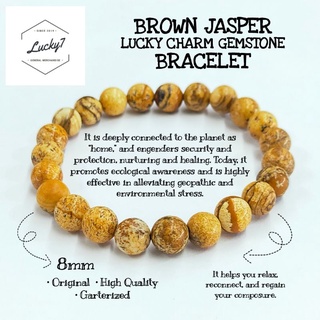 COD Brown Jasper Lucky Charm Gemstone Bracelet #3