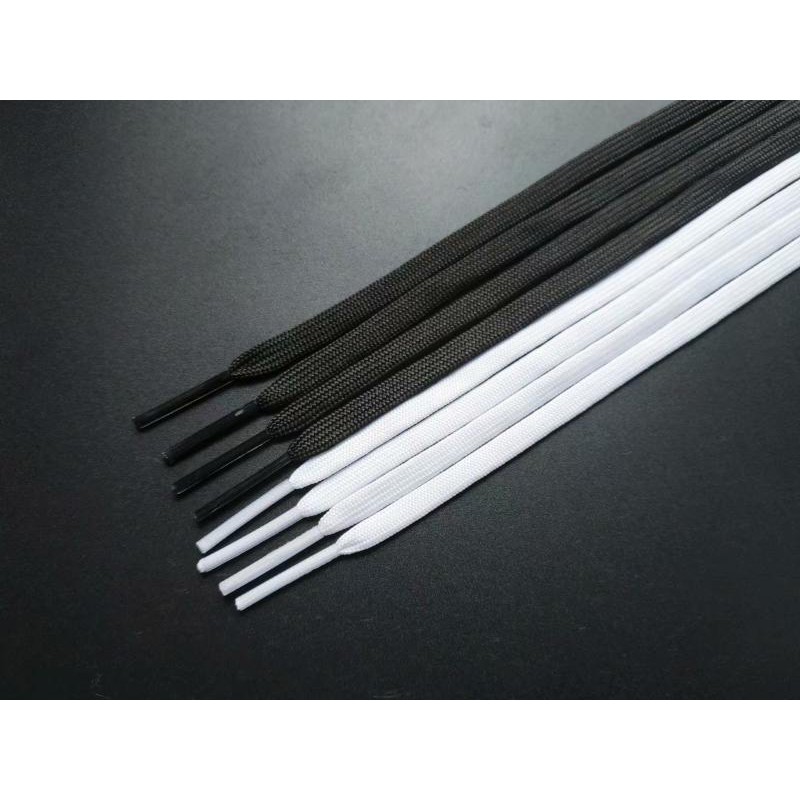 nike shoelaces black and white