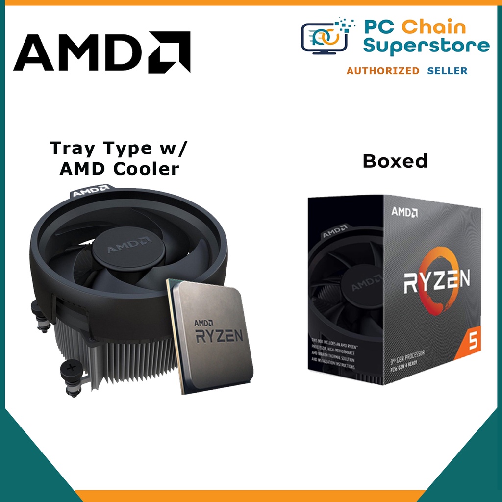 AMD Ryzen 5 3600 Boxed Tray Type Processor With Wraith Stealth CPU 
