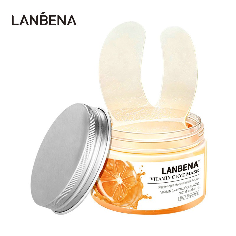 LANBENA Vitamin C Eye Mask Eye Patches Serum Remove Eye Bag Eye Lines