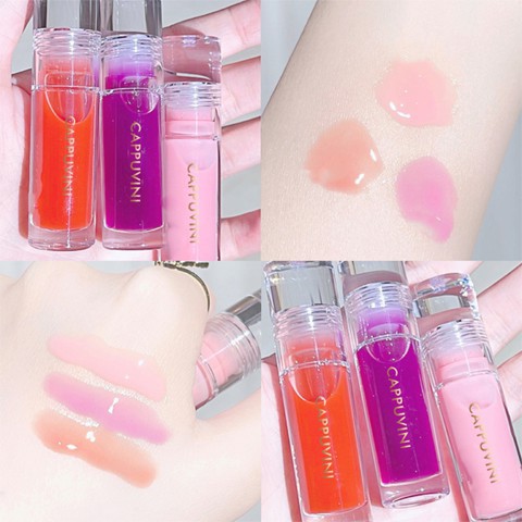 【Ready To Ship】 Cappuvini 3 PCS Popsicle Moisturizing Lip Gloss Clear ...