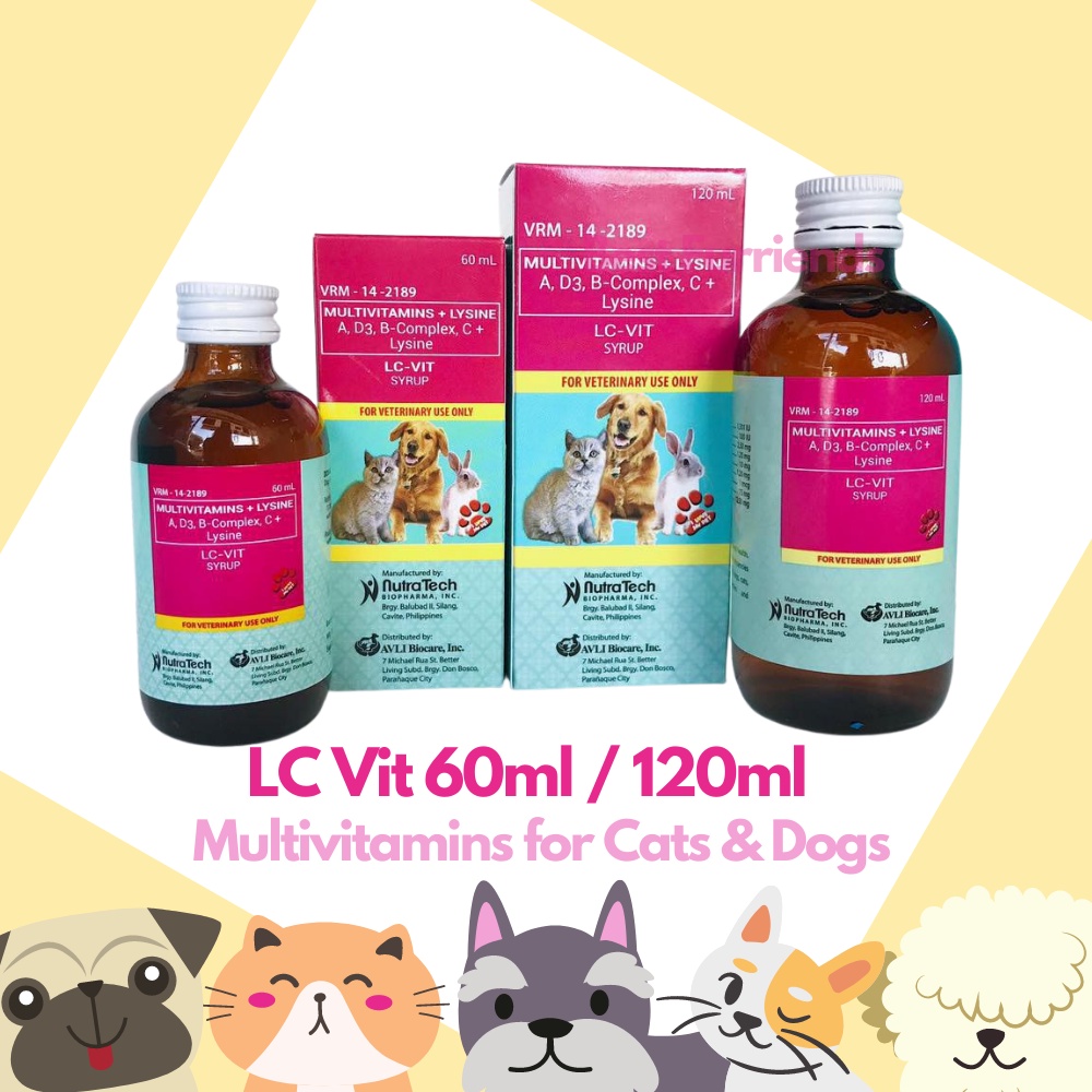 LC VIT Pet Multivitamin Syrup For Dogs and Cats Pampagana Kumain