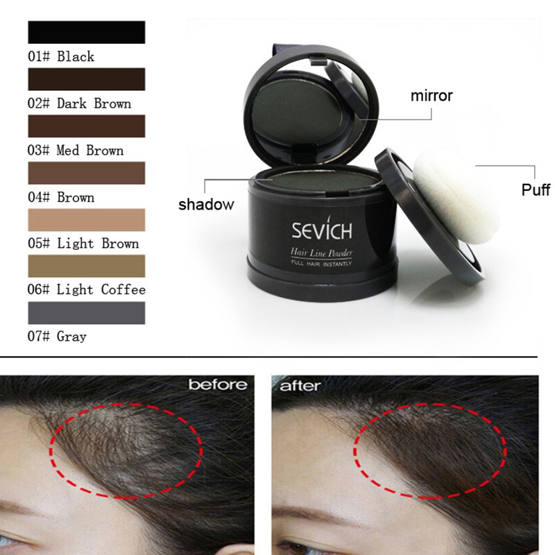 Sevich Magic Natural Hair Cover Up Powder Hair Concealer Brown