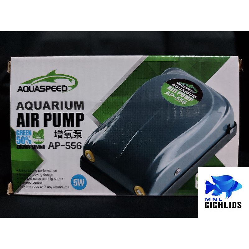 Aquaspeed Aquarium Dual Air Pump AP556 (5 watts) Shopee Philippines