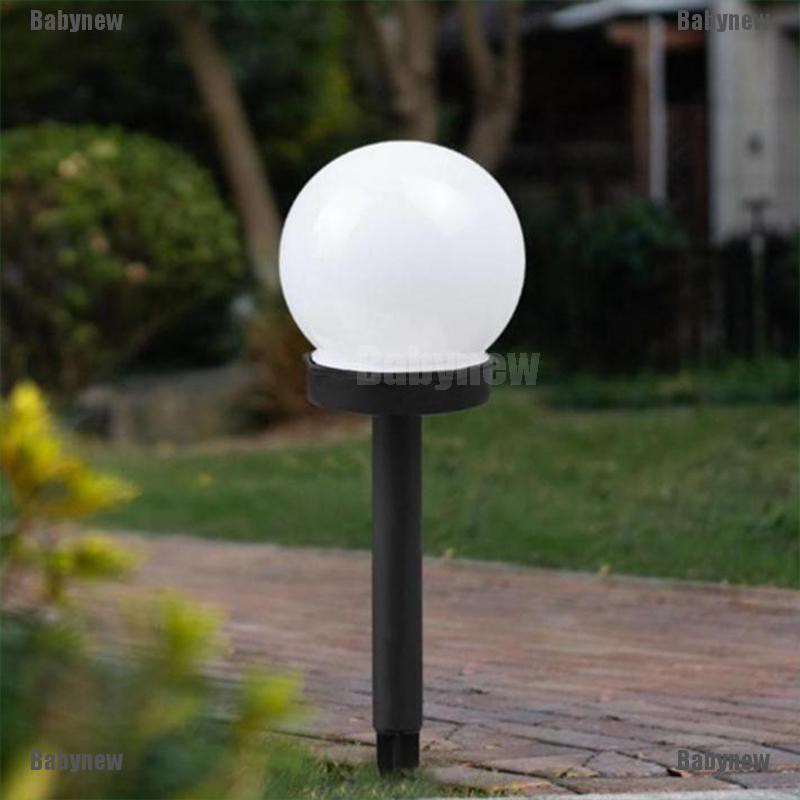 Babynew Outdoor Led Solar Round Bulb Lawn Lamps Street Garden Decoration Path Lights Shopee Philippines