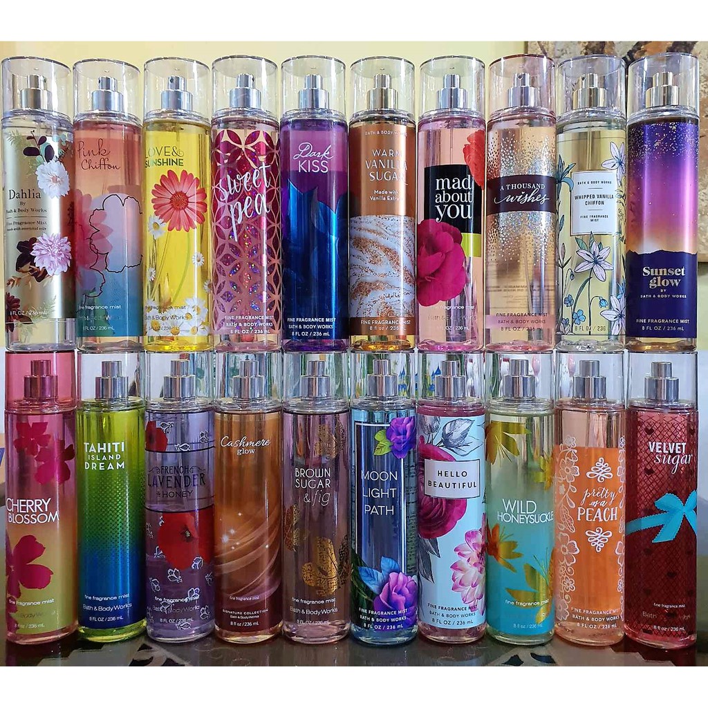 Original from US Bath and Body Works Fine Fragrance Mist 01 | Shopee ...
