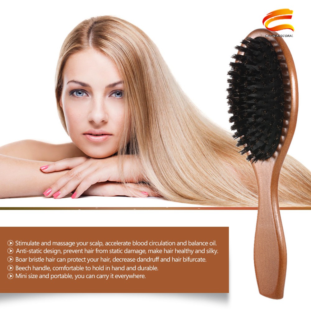 natural boar bristle brush