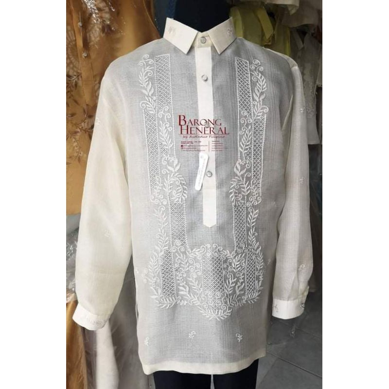 Barong Tagalog cocoon calado Large | Shopee Philippines