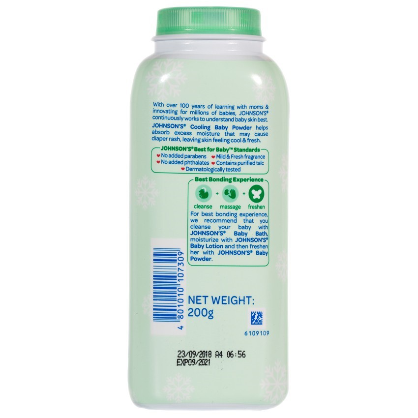 johnson's baby cooling powder