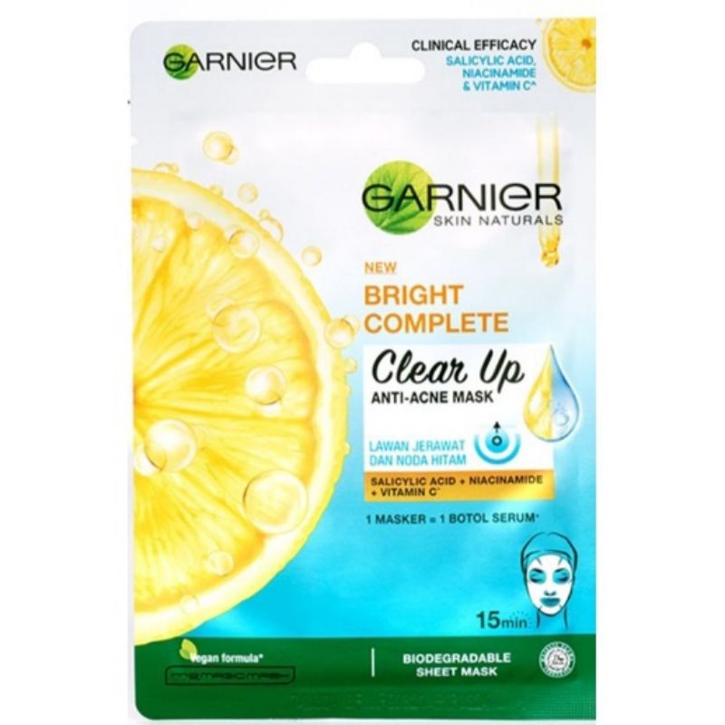 Garnier Anti Acne Mask Garnier Face Mask Garnier Mask Sheet Mask