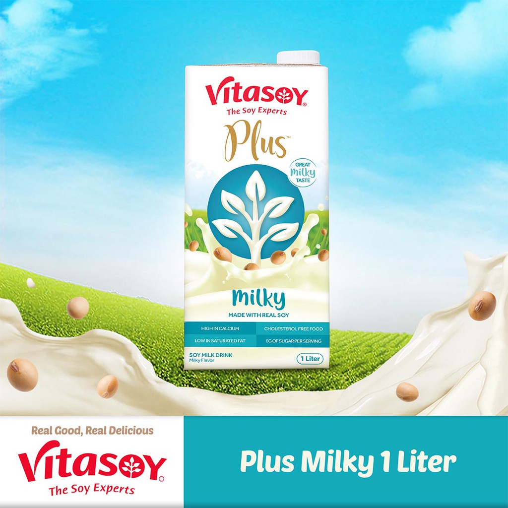Vitasoy Plus Soy Milky (1L) Shopee Philippines