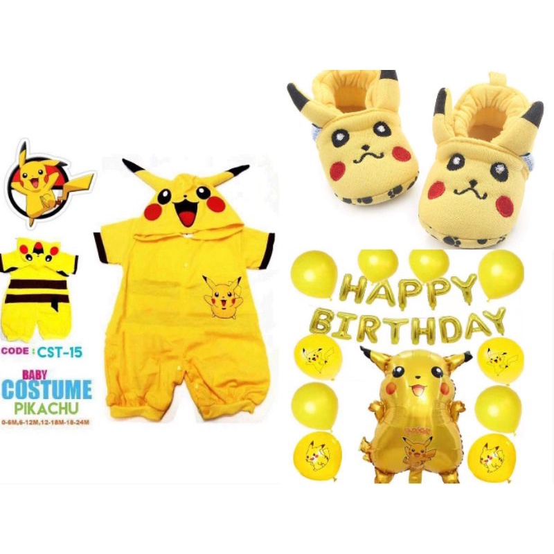 Pikachu baby costume,fit new born to 3yrs old Shopee Philippines