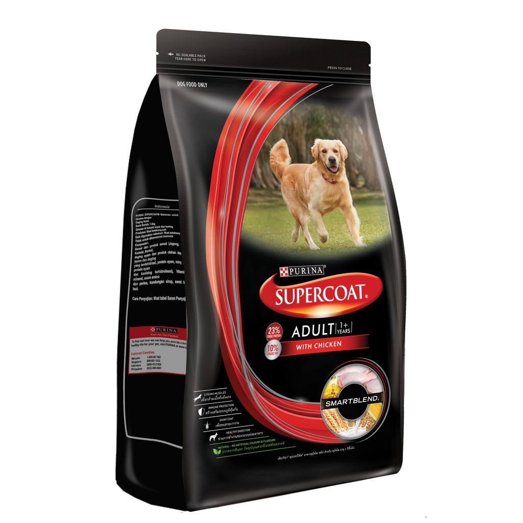 Purina Supercoat Chicken Adult Dry Dog Food 3kg Shopee Philippines