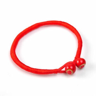 2Pcs Women Men Red Handmade String Beads Lucky Bracelet Bangle Party Jewelry Hot #8