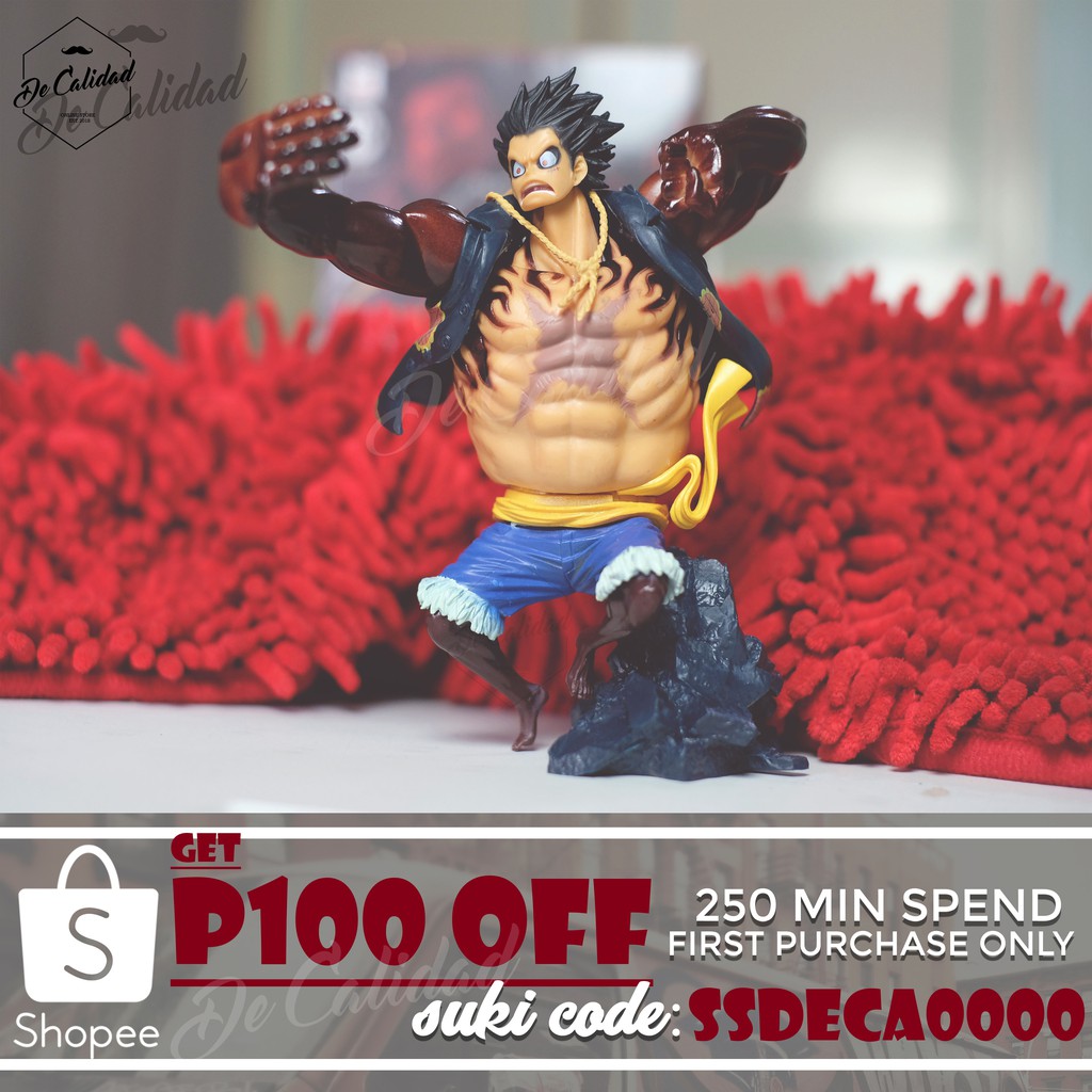 One Piece Luffy 4th Gear Action Figure Collectible Shopee Philippines - luffy one piece using 4th gear roblox