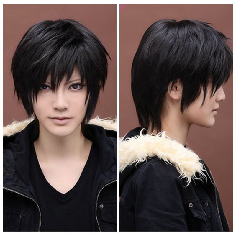 mens short hair costume wig