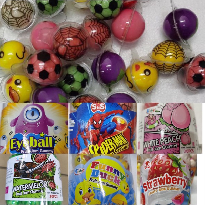 COD Fruit gummy ball jam 1pcs Shopee Philippines
