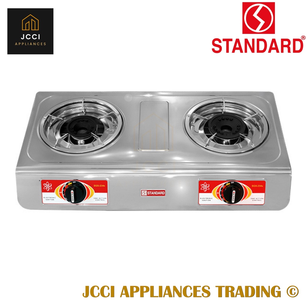 Standard Gas Stove Double Burner Stainless Steel Heavy Duty (SGS