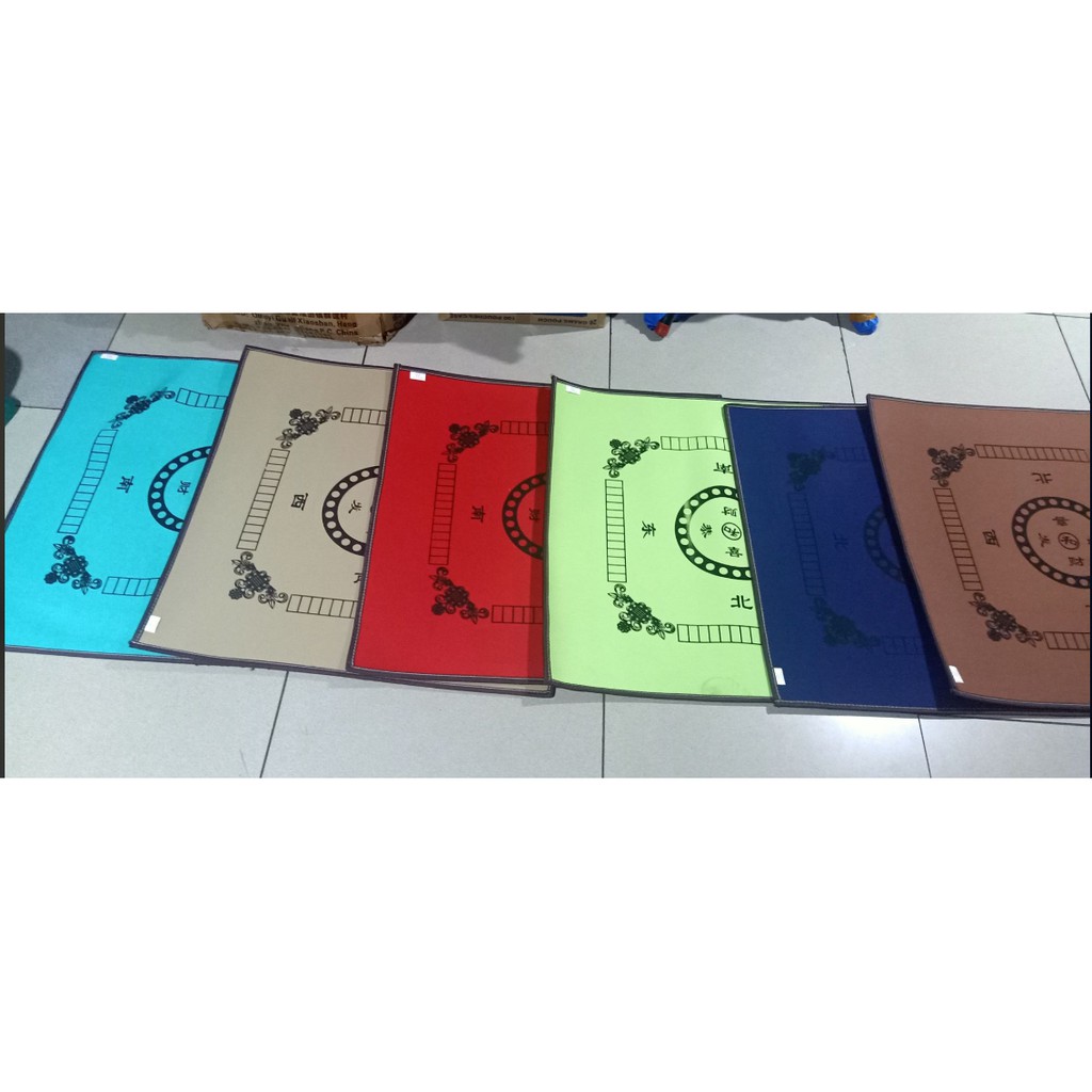 Rubberized Mahjong Pad Choose Your Color 31 By 31 Inches Shopee