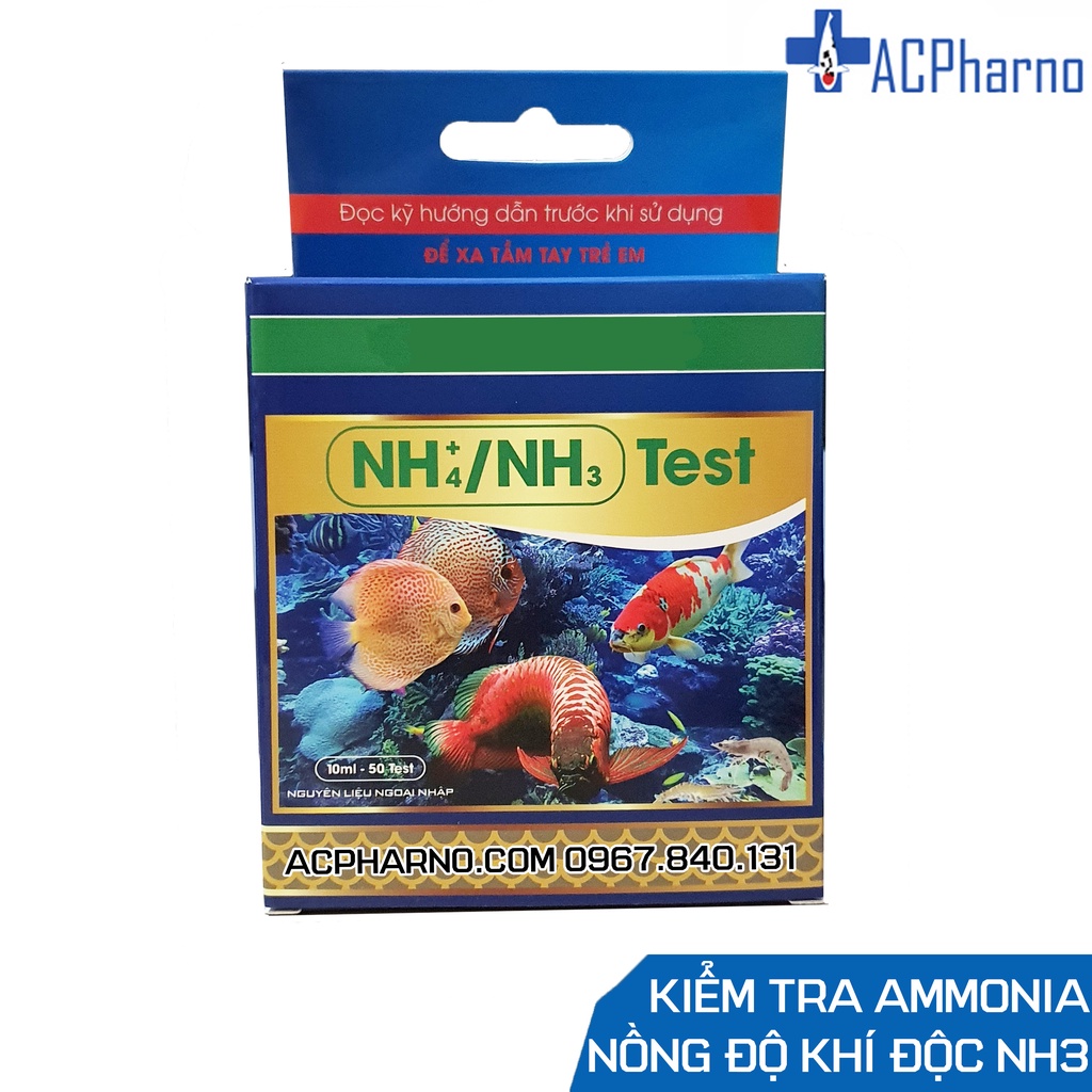 Test solution NH3 / NH4 Ammoniac Test Kit for koi aquariums, arowanas