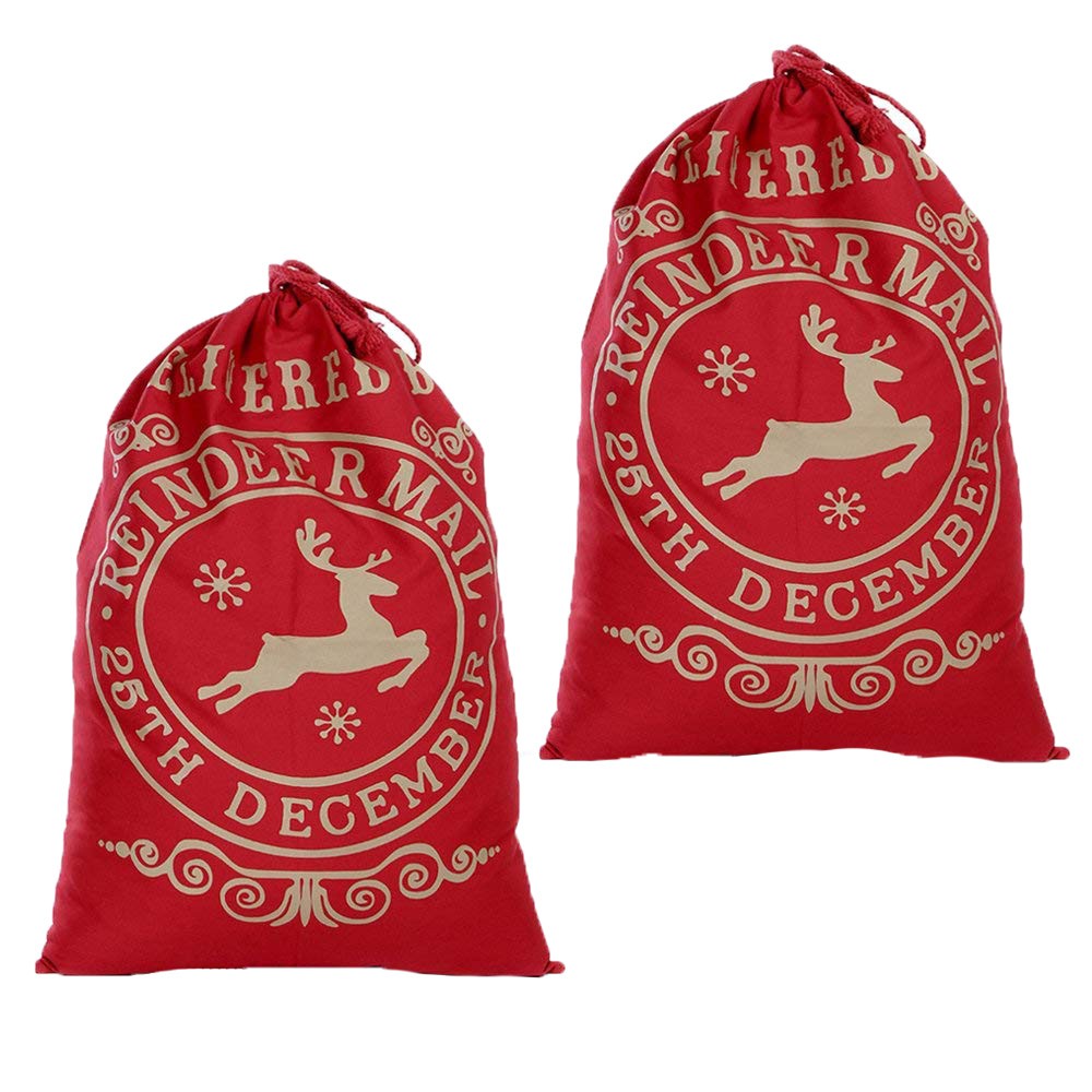 Large Christmas Santa Sack Sacks Xmas Gift Presents Bag Stocking Filler 