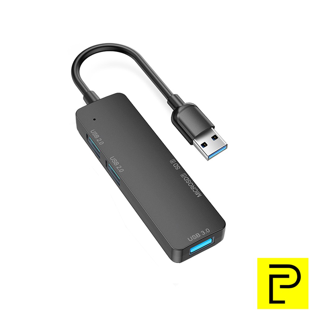 Popcorn 5 In 1 USB HUB Adapter Type C Multi Splitter USB Hub with TF SD