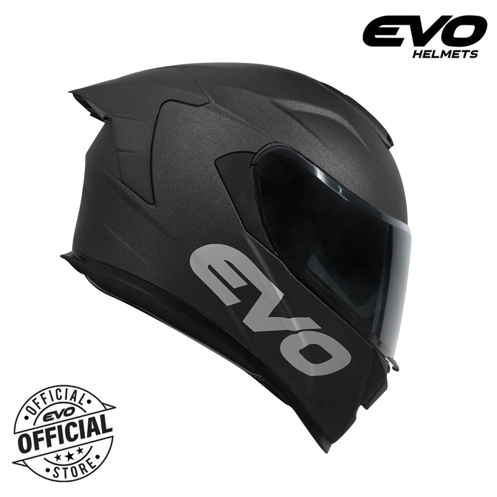 Evo Gt Pro Plain Full Face Dual Visor Helmet Shopee Philippines