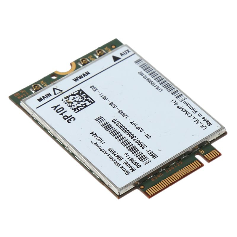 Em7455 Wireless 4g Card Module Remplacement For Dell Dw5811e Qualcomm 4g Lte Wwan Ngff Card Module