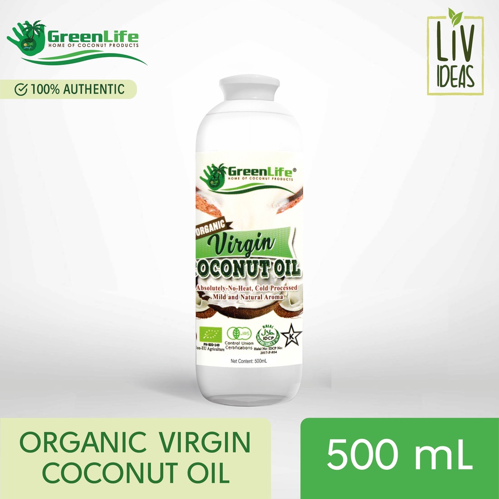 fashionable GreenLife 100% Organic Virgin Coconut Oil (VCO) 500mL ...