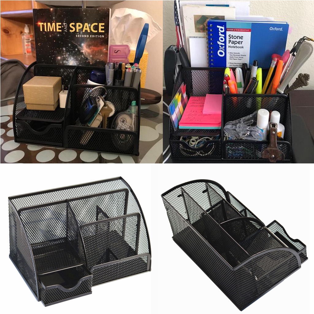 Ready Stock Office Desk Organizer with 6 Compartments Drawer The Mesh