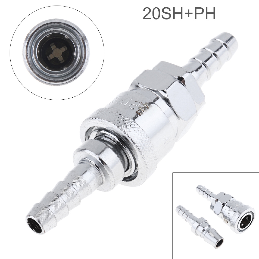 2pcs/set Steel Pneumatic Quick High Pressure Air Connector Shopee