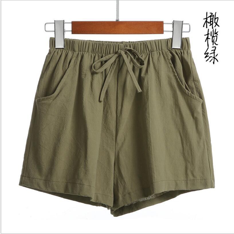 womens high waisted linen shorts