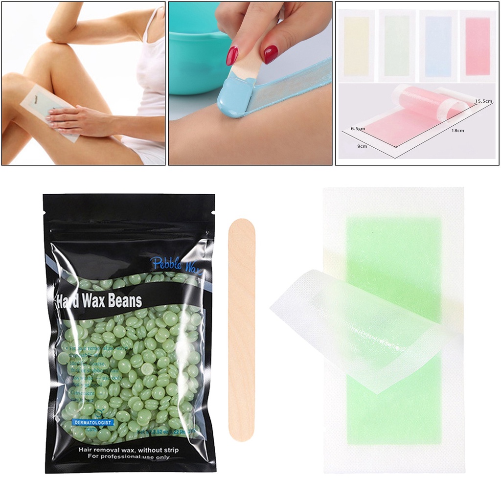 Depilatory Hard Wax Beans Pellet Waxing Removal 100G/Bag Shopee