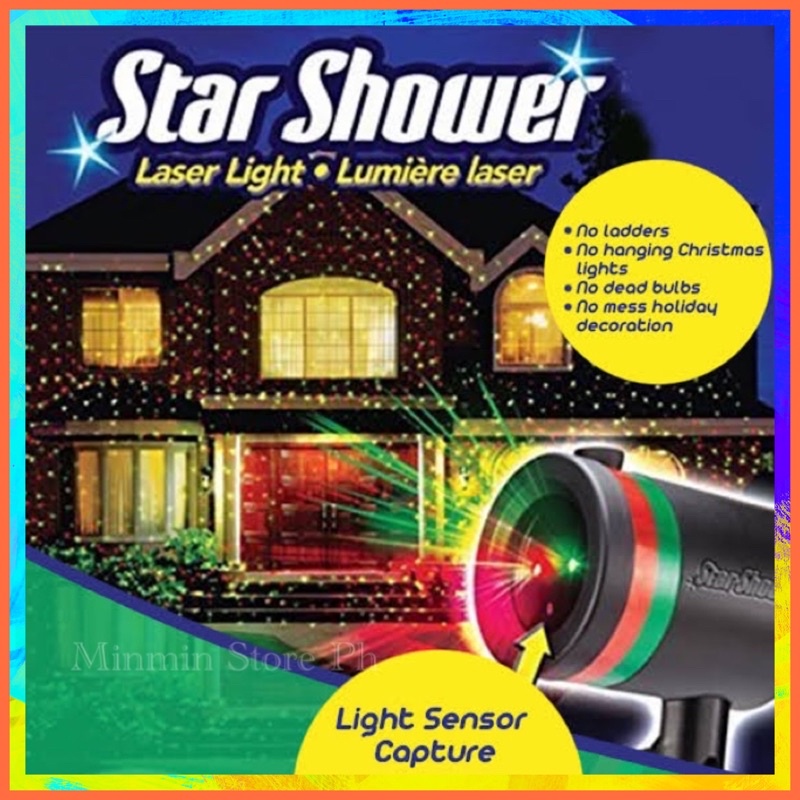 Outdoor/Indoor Shower Projector Laser Motion Light Star Projector