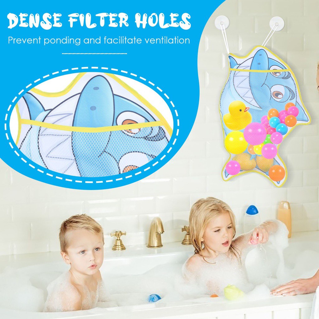 Children Baby Toy Storage Mesh Bag Bathtub Suction Cup Tidy Organizer Bag Kitchen Bathroom Toys Shopee Philippines