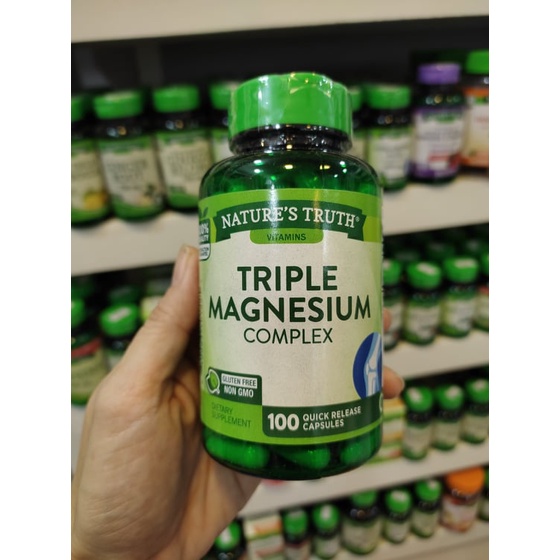 Nature's Truth Vitamins Triple Magnesium Complex 100 Capsules 01/2024 Shopee Philippines